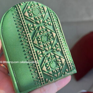 Emporte-pièce et tampon embosseur motif henna maroc