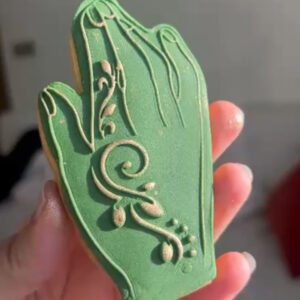 Emporte-pièce et tampon embosseur - main henna maroc